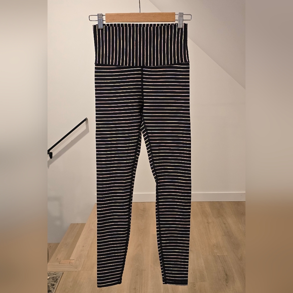 Ivivva Colorful Stripe Leggings Girls Size 12
